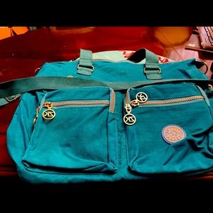 Beautiful Teal Cargo Shoulder Bag